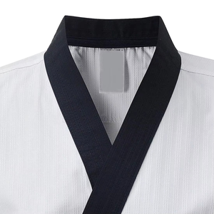 Últimos Conjuntos de Uniformes de Karate para Entrenamiento de Artes Marciales, con Logotipo Frontal Elástico, de Secado Rápido, para Judo al Aire Libre - Product Image 6