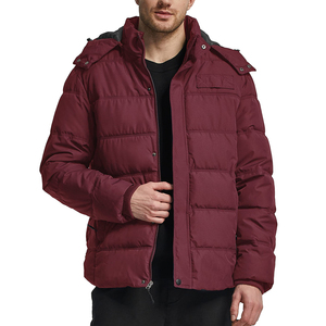 Men's Fashion Puffer <b>Jackets</b> with Custom Logo <b>Plus</b> <b>Size</b> <b>Waterproof</b> Breathable Padded Down Winter <b>Jacket</b> with Zipper Closure - Product Image 3