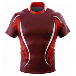 Camiseta de Rugby Sublimada Personalizada, Uniforme de Equipo de Poliéster Transpirable de Alto Rendimiento, Camisetas de Rugby Deportivas OEM - Product Image 5