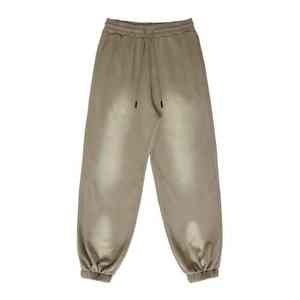 Pantalones de mujer 2026 de forro polar 100% algodón con revestimiento de PU, estilo vintage urbano, transpirables, de cintura media, con efecto desgastado - Product Image 6