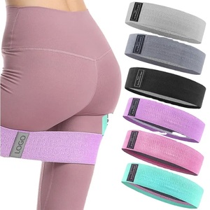Bandes de résistance GAF pour les hanches - Conception de logo personnalisée, tissu polyester haute élasticité et durable, écologique, antidérapant, résistance moyenne pour - Product Image 5