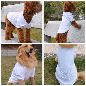 Camisetas Polo para Perro, Algodón Premium, Cómodas y Transpirables, para Perros Grandes, Medianos y Pequeños, Cuello con Dos Botones, Clásicas, Lisas - Product Image 6