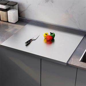 Planches à découper en acier inoxydable sur mesure de grande taille pour comptoir de cuisine – Produits phares – Ustensile de cuisine – Compatible lave-vaisselle - Product Image 6