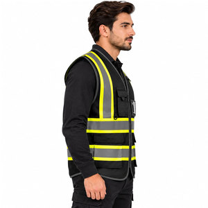 Gilet de sécurité haute visibilité pour la construction, vêtements de travail réfléchissants, uniformes d'été écologiques et respirants - Product Image 4