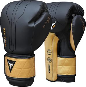 Guantes de Boxeo Mytra Fusion de Piel Sintética PU de Primera Calidad, Personalizables, para Sparring, con Correa Ajustable, para Kickboxing y Grappling - Product Image 3