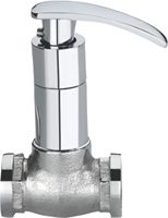 Robinet mural dissimulé en laiton pour machine à laver, finition chromée, robinet de lavabo de salle de bain, robinet de cuisine, mitigeur eau chaude et froide