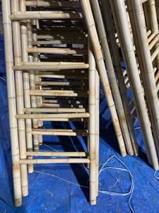 Bamboo Leaning <b>Ladder</b> Rack Natural Decorative Home Storage for Towels Blankets Clothes Bedroom <b>Bathroom</b> and Living Room - Product Image 6