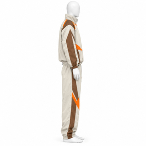 Ensemble de survêtement coupe-vent épais personnalisé pour hommes et femmes, idéal pour la course, la gym et le streetwear d'automne – Vente en gros - Product Image 3