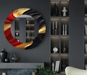 <b>Round</b> Handmade Bone Inlay Wall <b>Mirror</b> Home Decor Modern <b>Mirror</b> for Living Room Entryway or Bedroom From REHMAN CRAFT - Product Image 4
