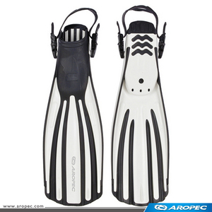 Aletas de buceo de bolsillo abierto, botines de agua de plástico TPR, equipo portátil para deportes acuáticos y buceo - Product Image 2