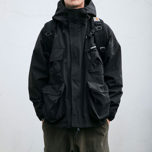 Ropa de Montañismo de Alta Gama, Cortavientos e Impermeable, Estilo Outdoor con Bolsillos y Cremallera - Product Image 5