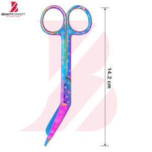 Ciseaux chirurgicaux manuels en acier inoxydable de qualité supérieure, à coupe lisse, résistants à l'autoclave, à pointe arrondie, réutilisables pour les trousses médicales - Product Image 2