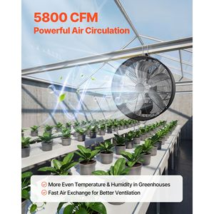 5800 CFM Powerful Air Circulation Electric <b>Fan</b> 10 Speeds 3 Modes Greenhouse LCD <b>Control</b> Ceil Industrial <b>Fan</b> - Product Image 2