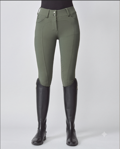 Culotte d'équitation premium pour femme, taille haute, extensible 4 directions, avec grip intégral en silicone. - Product Image 2