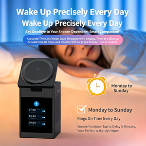 Station de charge sans fil multifonction rapide avec écran tactile, haut-parleur Bluetooth, réveil pour smartphone, montre et écouteurs - Product Image 4