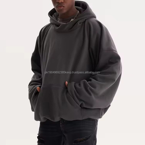 Sweat-shirt à capuche streetwear lourd, design personnalisé, fabricants de sweats en molleton français, sweats en coton pour hommes - Product Image 3