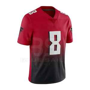 เสื้อฟุตบอลอเมริกันแบบใหม่จากโรงงาน ดีไซน์เย็บติดโลโก้แบบกำหนดเอง เสื้อฟุตบอลสำหรับแฟนๆ - Product Image 3