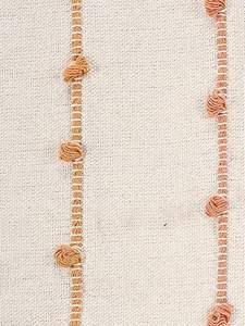 Plaid en coton rayé confortable |   Couverture confortable et élégante |   Idéal pour canapé-lit, chaise et salon |   Naturel & Beige |   125 x 150 cm - Product Image 6