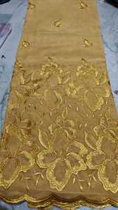 High Quality Woven Combed Cotton Voile <b>Fabric</b> Breathable Embroidery Traditional Multicolour Women's Thoub Lafaya Sudanese <b>Medium</b> - Product Image 4