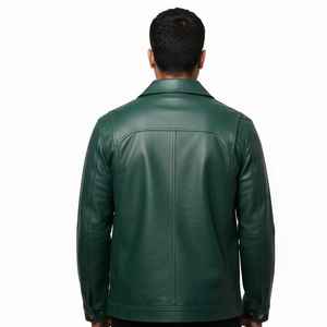 <b>Warm</b> Men Leather Jacket Thick Durable Soft Comfortable Fashion Outerwear for Motorcycle and Casual Wear Men Leather Jackets - Product Image 3