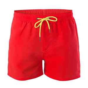 กางเกงขาสั้นผ้าฝ้ายเรียบคุณภาพสูง ดีไซน์ล่าสุด เอวกลาง มีกระเป๋าข้าง ระบายอากาศได้ดี เหมาะสำหรับชายหาด - Product Image 1