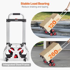 Carrello da arrampicata per autocarro pieghevole a 10 ruote per autocarro a mano da 260 libbre - Product Image 3