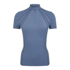 High Quality 4way Stretch Horse Riding Equestrian Shirt Top <b>Base</b> <b>Layer</b> Competition Show Shirt Polo in Soft Feel Technical Fabric - Product Image 6