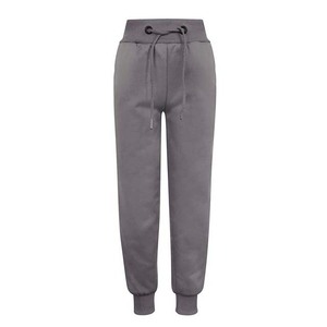 Pantalones Deportivos Unisex de Algodón Gris, Cintura Elástica, Corte Regular, Largos, Color Sólido, Casuales, Transpirables, para Otoño - Product Image 4