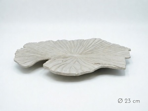 Bandeja Decorativa de Metal Chapada en Oro con Hojas, Plato de Loto de Aluminio Hecho a Mano, Moderno, para Bodas, Cumpleaños, Decoración Floral - Product Image 3
