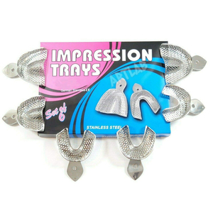 Bandejas de Impresión Dental Perforadas de Acero Inoxidable de Grado Alemán Premium |   Juego de 6 Bandejas Metálicas Autoclavables - Product Image 2