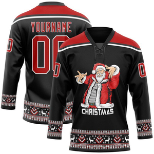 Maillot de hockey personnalisé, nom de l'équipe imprimé, broderie, sublimation, uniformes de hockey sur glace - Product Image 5