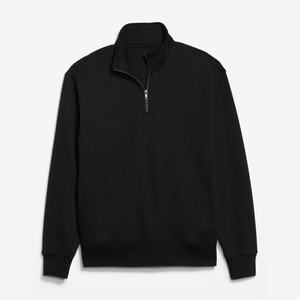 Sudadera con cremallera de un cuarto de cuello, de algodón grueso, corte holgado, bajo MOQ, para marcas de streetwear estadounidenses - Product Image 5