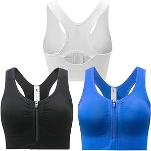 Sujetador Deportivo de Alta Calidad para Mujer, Diseño Racerback con Cierre Frontal, Acolchado, Sin Varillas, a Prueba de Impactos, para Correr y Hacer Ejercicio - Product Image 6