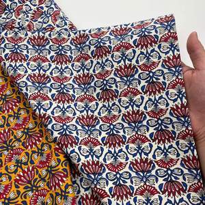 Tela Popelina de Hilo Peinado con Estampado Floral, 100GSM, 58/60 Pulgadas, Peso Medio, Estilo Liso, Textil para el Hogar, Rojo, Azul, Blanco, Amarillo - Product Image 6