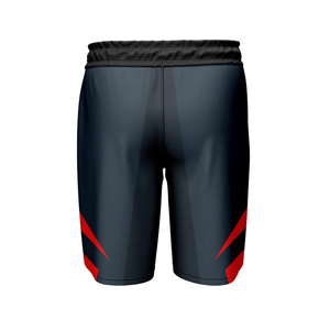 Men's Sporty Paisley Print Quick Dry Board Shorts Elastic Waist Front Logo Mid Design 100% Polyester Red <b>Black</b> White Pattern - Product Image 6