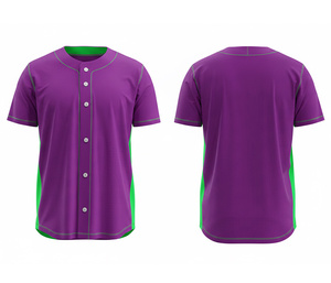 Camiseta de Béisbol Personalizada, Material Ligero de Doble Capa |   Uniforme de Béisbol para Equipo con Logotipo y Números Personalizados |   Poliéster Transpirable - Product Image 3