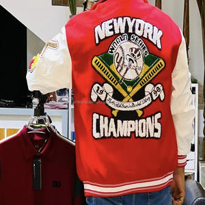 แจ็คเก็ตเบสบอลผ้ากำมะหยี่สำหรับผู้ชาย - Product Image 3