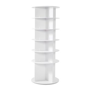6 Tiers Freestanding Lazy Susan 360 Degrees Rotating <b>Shoe</b> <b>Rack</b> Tower Aluminium Revolving <b>Storage</b> Carousel Display for <b>Shoes</b> - Product Image 6