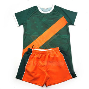 Personnalisez votre propre design, uniforme de rugby respirant de haute qualité, manches courtes, service OEM - Product Image 1