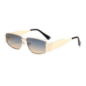 Lunettes de soleil demi-cerclées carrées en métal, protection UV400, durables, tendance, pour hommes et femmes, vente en gros d'usine OEM, prêtes à expédier (RTS), modèle 2026 - Product Image 5