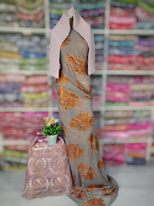 2025 Mới Nhất Garbasaar Fransawi Dirac Somali Thiết Lập Vàng Đá Đính Cườm Fransawi Thiết Kế In Hoa Somali Phụ Nữ Quần Áo Dirac - Product Image 5