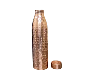 100% Pure & Handmade 1L <b>Copper</b> Water <b>Bottle</b> Leak-Proof Yoga <b>Bottle</b> with Custom Logo for Direct <b>Drinking</b> - Product Image 4