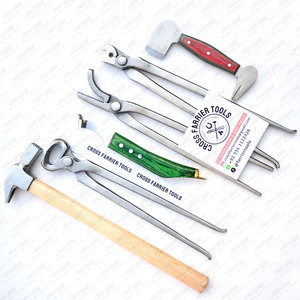 Herramienta de corte de remachador de uñas veterinaria, pinzas de caballo, cuchillo de pezuña, martillo de conducción, extractor, cortador de remachador, todas las herramientas de herradores - Product Image 2
