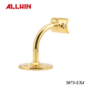 Brushed Brass Finish Stainless Steel <b>Handrail</b> Railing <b>Wall</b> <b>Mounted</b> Bracket Modern Design Hotel Rust Resistant - Product Image 4