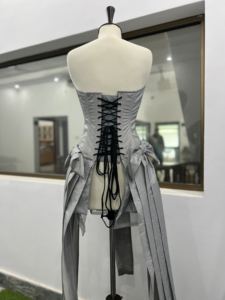 Corsé Moldeador de Cintura Transpirable para Mujer con Lazo, Vestido Sexy Reductor de Cuerpo, Cincher Tallas Grandes y Ajustable con Cordones - Product Image 3