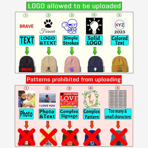 Gorros de Punto Personalizados con Logotipo Bordado, Gorros de Invierno Elásticos y Cálidos para Hombres y Mujeres, Diseño a Cuadros, Logotipo de Empresa o Equipo, para Uso Diario, Deportivo y Casual - Product Image 6