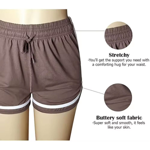 Shorts de sport taille mi-haute pour femme, coupe skinny, pour yoga et course, écologiques, séchage rapide, respirants, extensibles, pour les fessiers et les hanches - Product Image 6