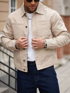 Conjunto Otoñal para Hombre con Cárdigan Informal con Detalles de Botones, Ideal para Uso Diario, Combinado con Corte Holgado - Product Image 2