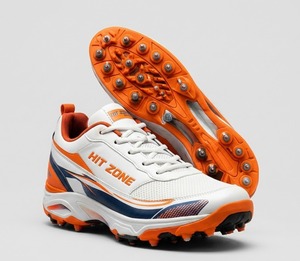 Chaussures de cricket de qualité supérieure avec crampons en métal, haute adhérence, légères, durables, confortables, chaussures professionnelles - Product Image 3