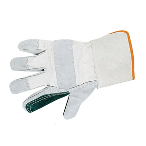 Guantes de trabajo de seguridad para protección de manos en oferta, guantes de trabajo resistentes a impactos de cuero vacuno de alta calidad para uso general. - Product Image 6